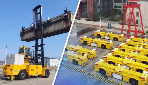 辽望&middot;辽宁日报&mdash;&mdash;37000威尼斯新飞越！全球首台空集装箱堆码机械人颁布